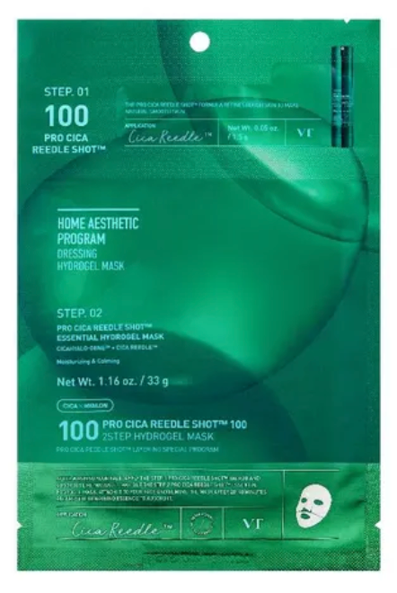 VT cosmetics - 100 Pro Cica Reedle Shot 100 - 2step Hydrogel Mask 1ea