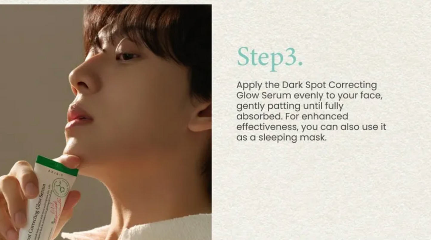 [AXIS-Y] Glow Your Ownway Set (Dark Spot Correcting Glow Toner + Vegan Collagen Eye Serum + Dark Spot Correcting Glow Serum + You Glow Compact Mirror)