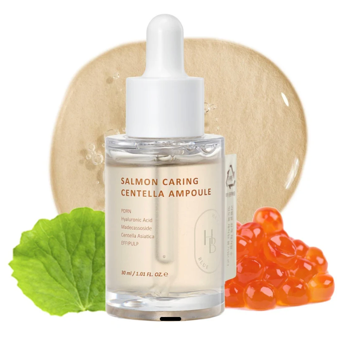 [HEVEBLUE] Salmon Caring Centella Ampoule 30ml