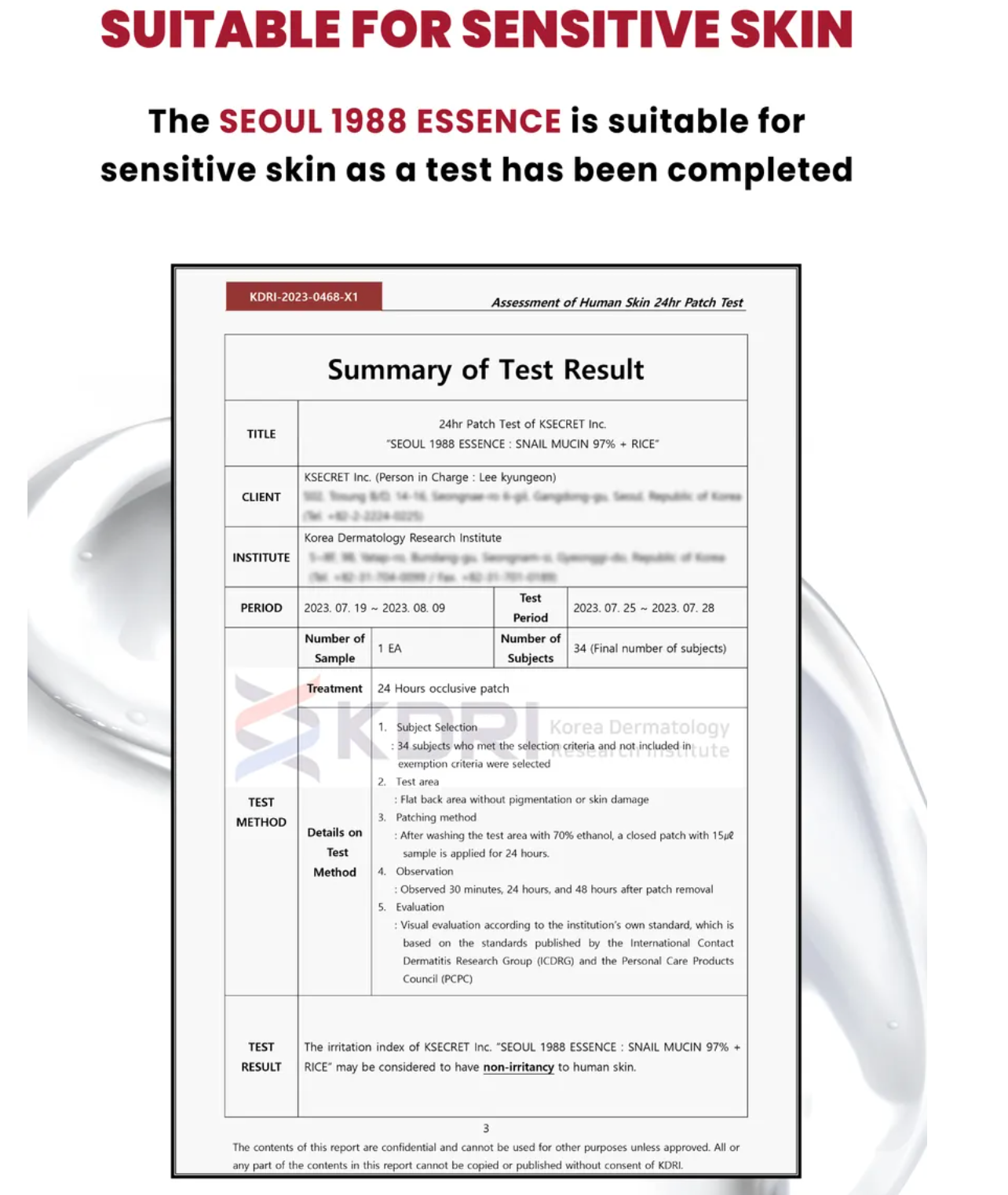 [KSECRET]  Snail Mucin 97% + Rice Essence 100ml