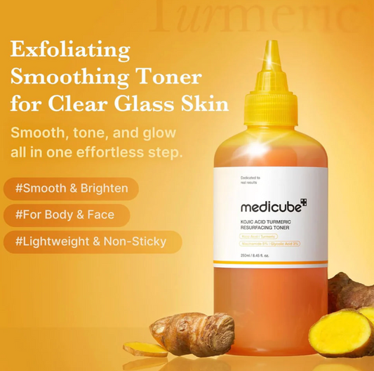 [Medicube] KOJIC ACID TURMERIC RESURFACING TONER 250ML