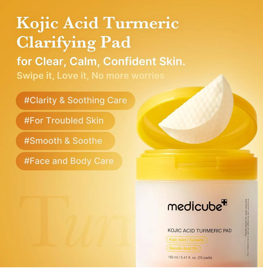[Medicube] KOJIC ACID TURMERIC PAD 70pcs