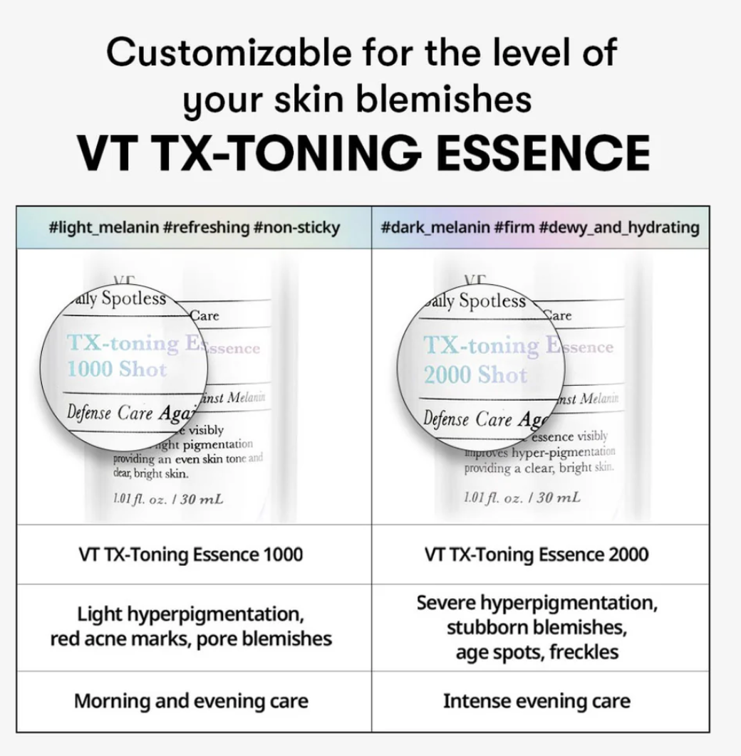 [VT COSMETICS] TX-TONING ESSENCE 1000 SHOT 30ML