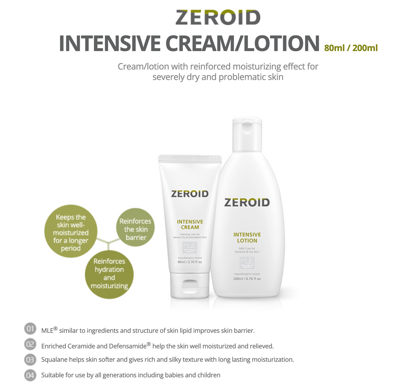 [ZEROID] Intensive Cream 80ml
