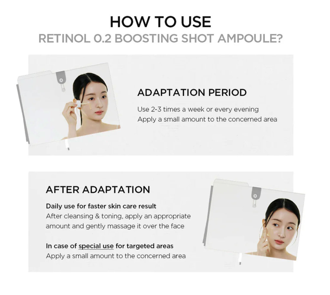 Skin1004 - Madagascar Centella Retinol 0.2 Boosting Shot Ampoule