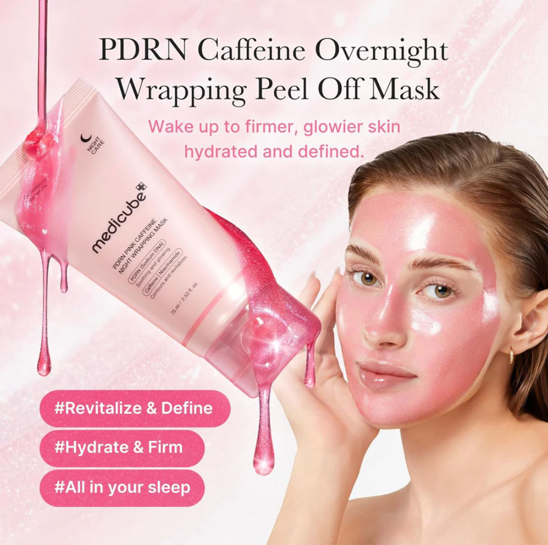 Medicube - PDRN Pink Caffeine Night Wrapping Mask (75ml)