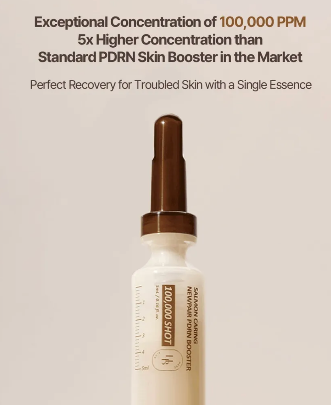 HEVEBLUE - Salmon Caring Newpair PDRN Booster 100,000 Shot Essence 1pc Set