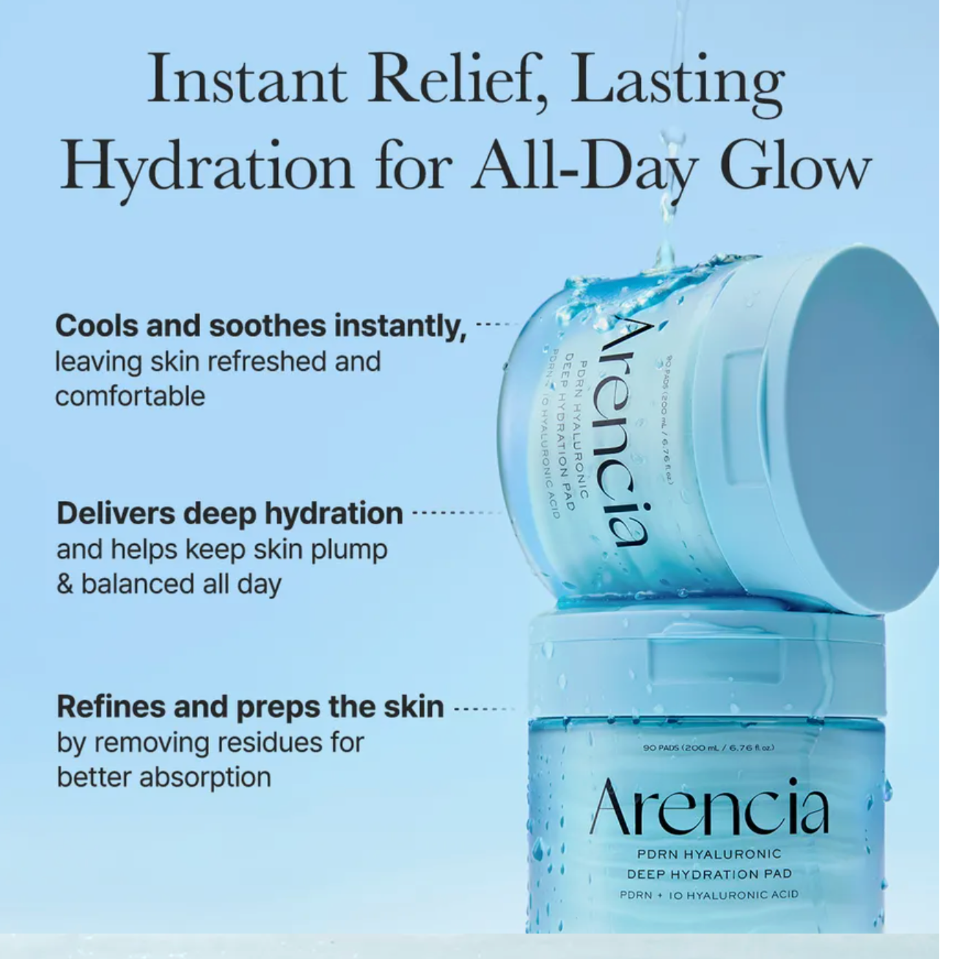 Arencia - PDRN Hyaluronic Deep Hydration Pad (90 packs)