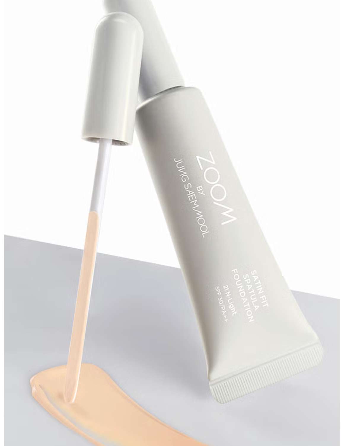 DAISO ZOOM BY JUNG SAEM MOOL Satin Fit Spatula Foundation 25ml  (balanced between glow and matte)