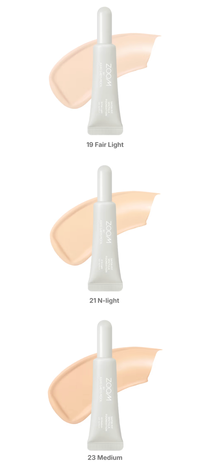 DAISO ZOOM BY JUNG SAEM MOOL Satin Fit Spatula Foundation 25ml  (balanced between glow and matte)