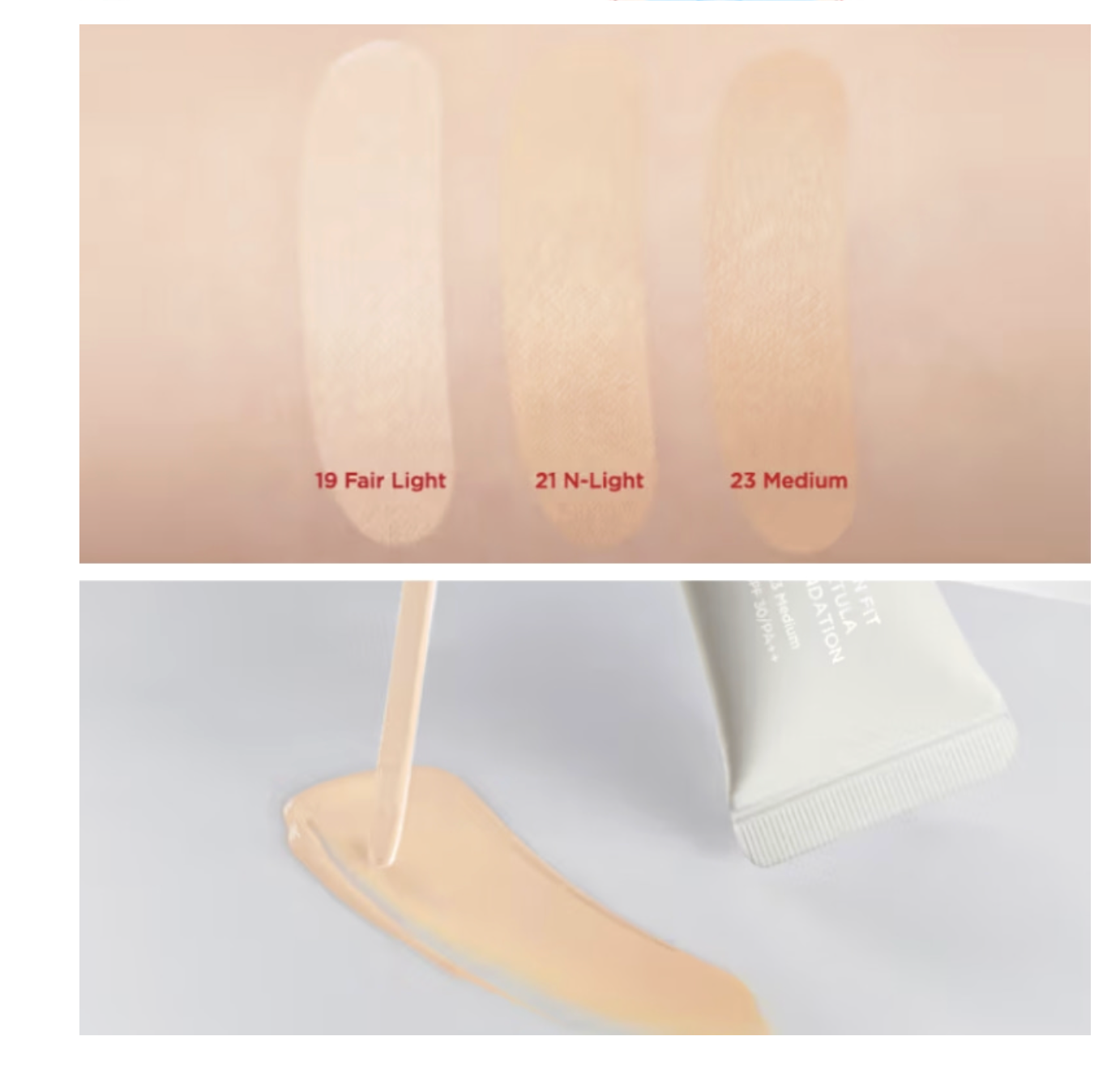 DAISO ZOOM BY JUNG SAEM MOOL Satin Fit Spatula Foundation 25ml  (balanced between glow and matte)