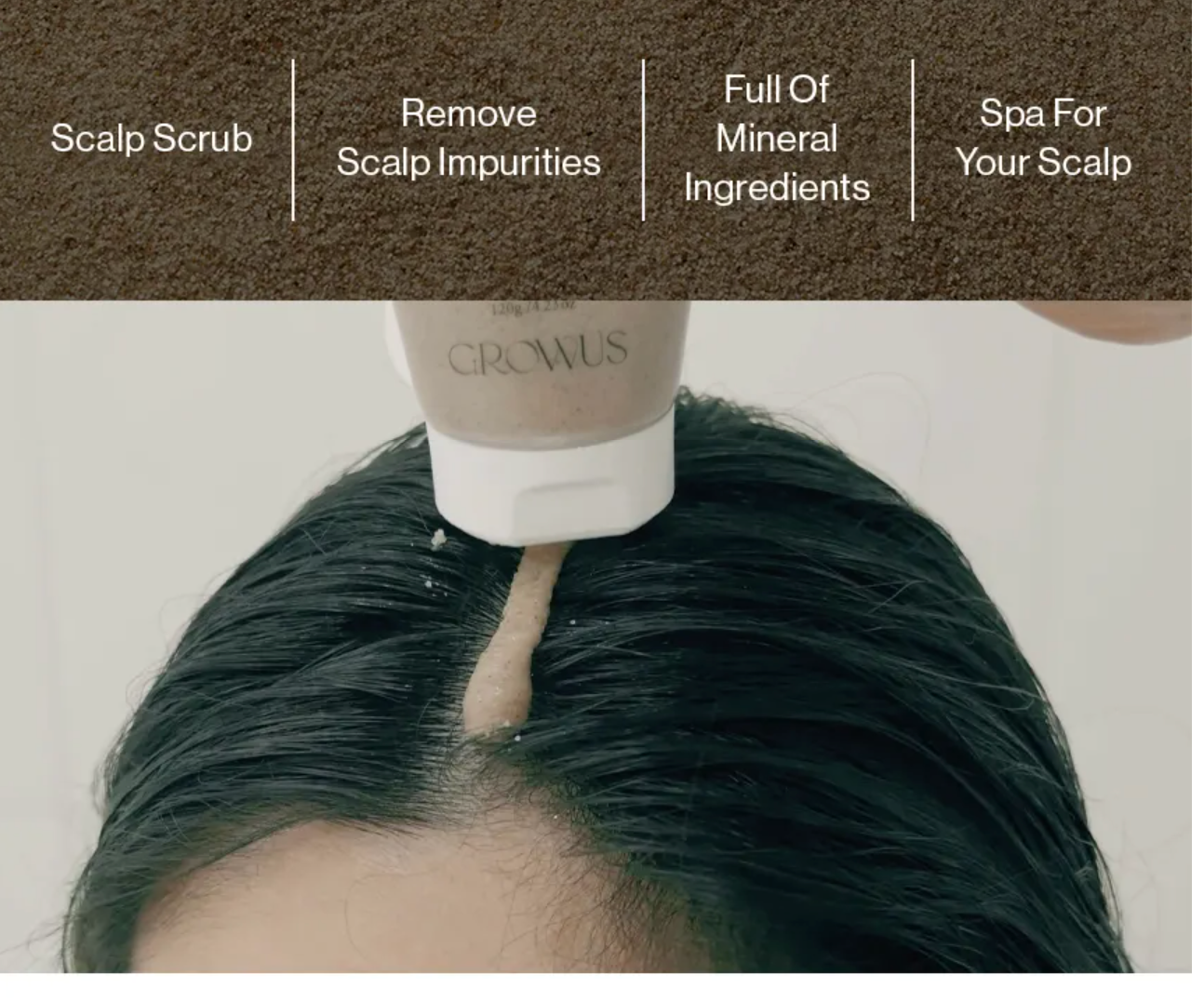GROWUS - Sea Salt Therapy Scalp Scaler