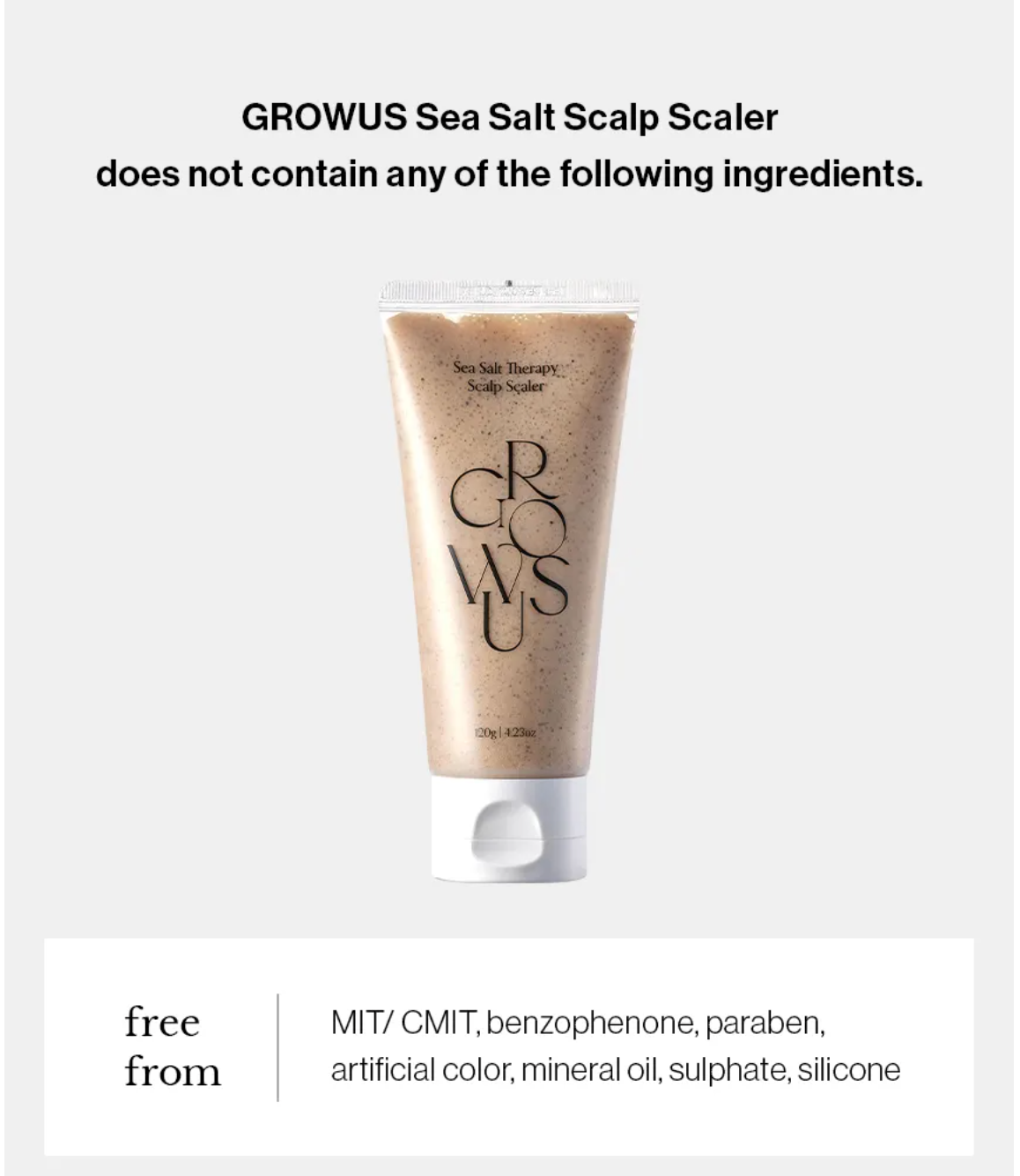 GROWUS - Sea Salt Therapy Scalp Scaler