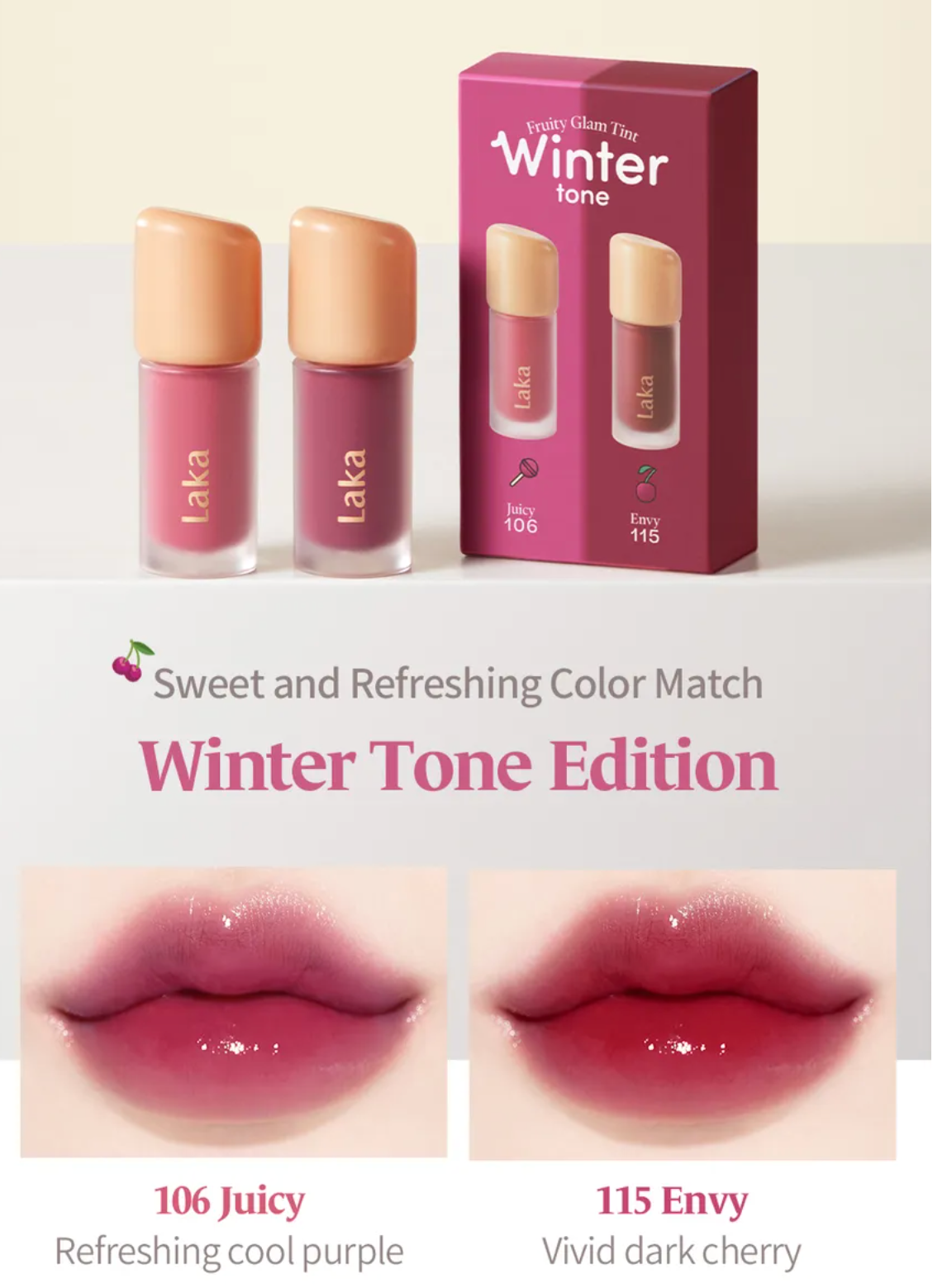 Laka - Fruity Glam Tint  Mini Duo set