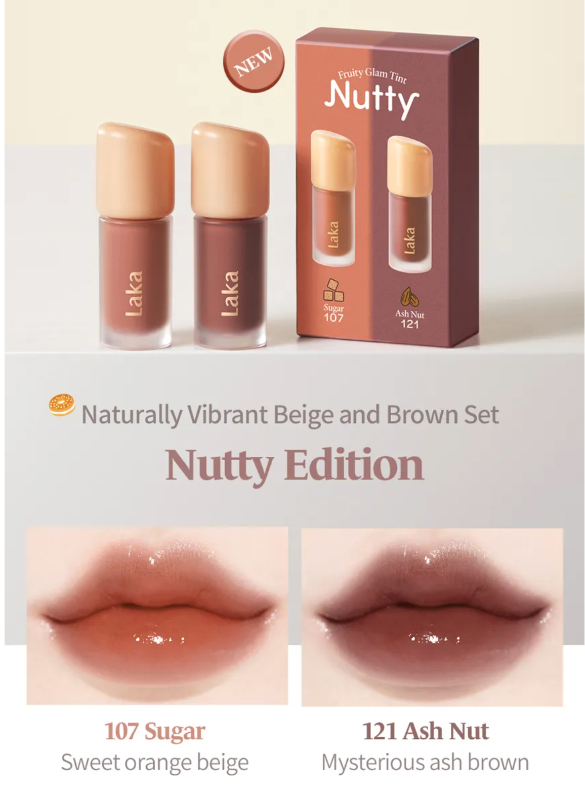 Laka - Fruity Glam Tint  Mini Duo set