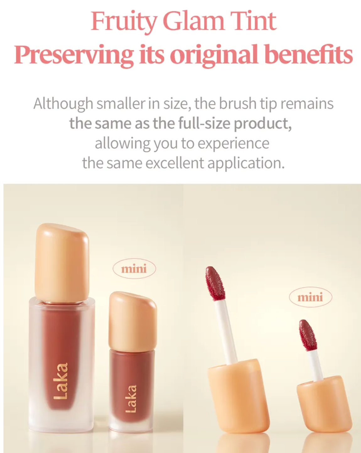 Laka - Fruity Glam Tint  Mini Duo set