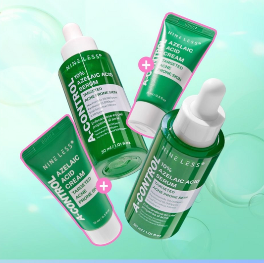 Nineless - A-control Super Combo Azelaic Acid serum x2 (bonus cream 15ml x2)