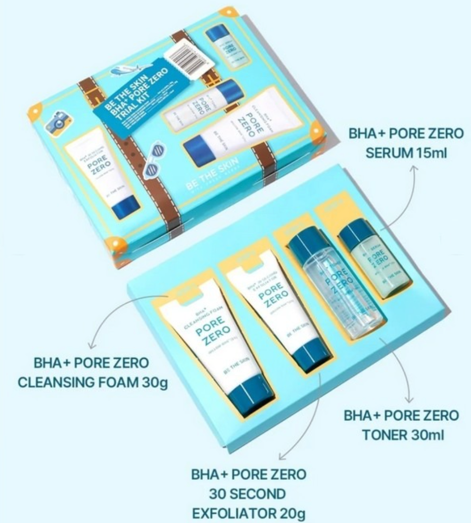 BE THE SKIN - BHA+Pore Zero Trial Kit (4pcs)
