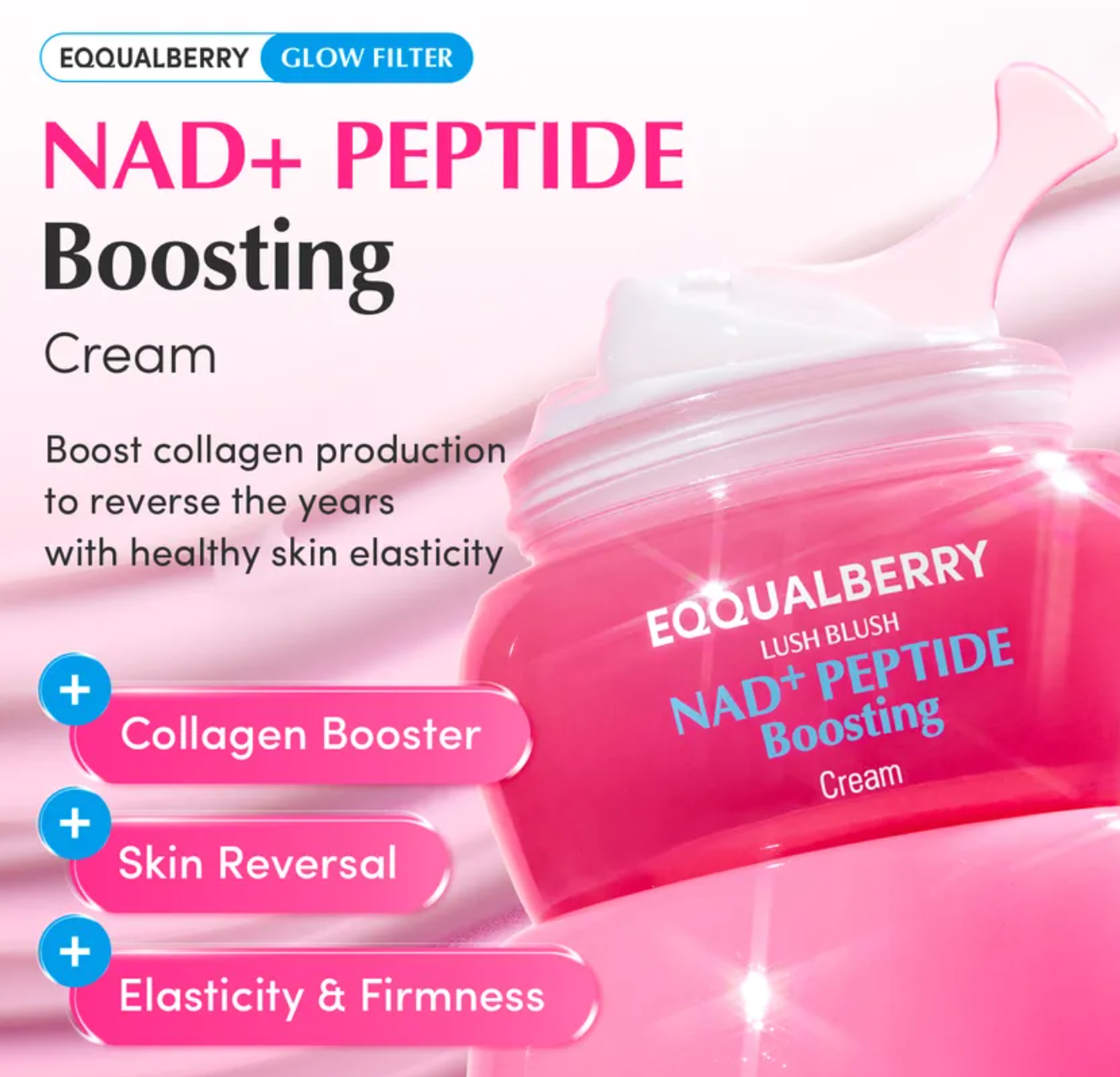 EQQUALBERRY - NAD+ Peptide Boosting Cream 50ml
