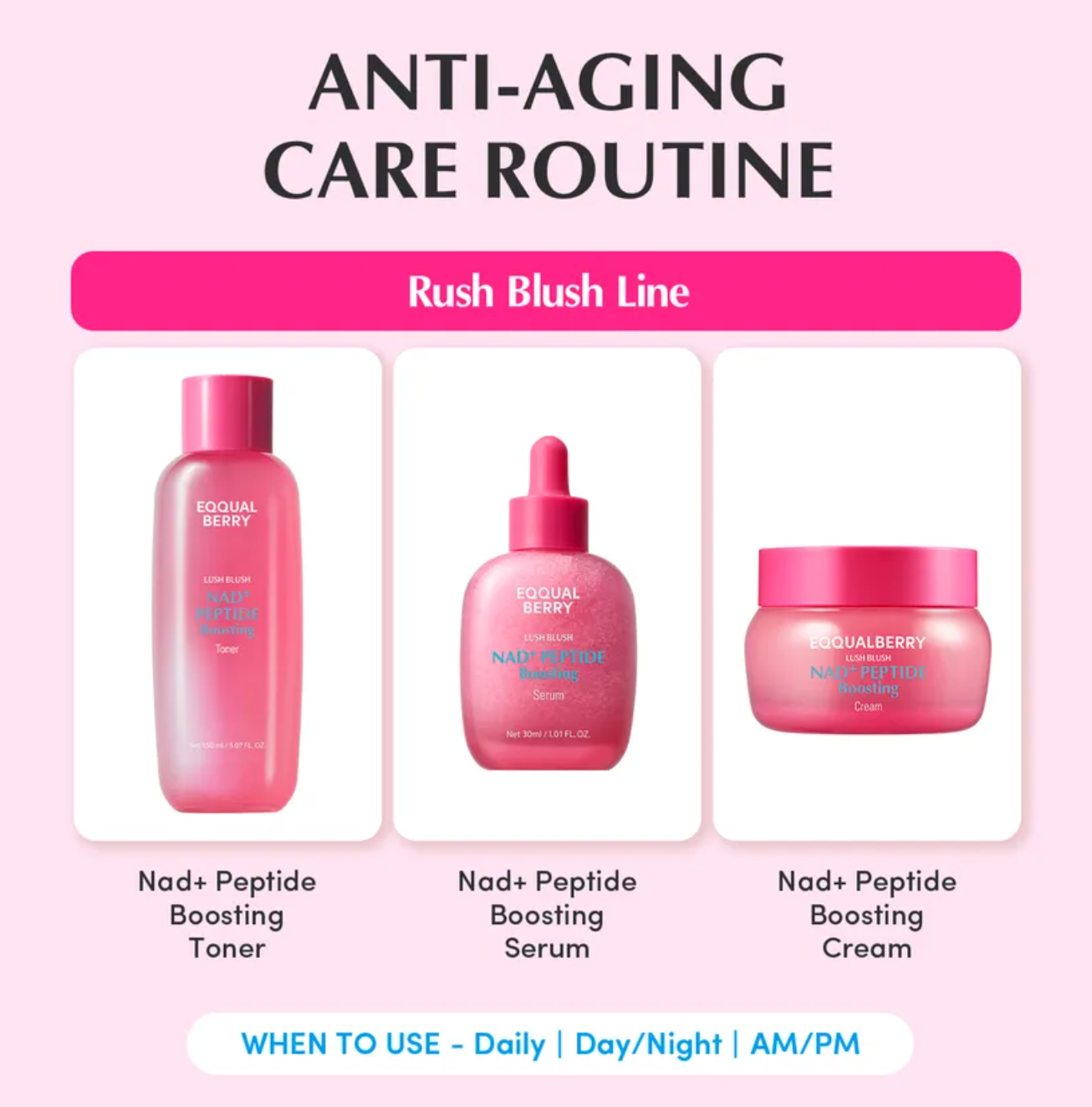 EQQUALBERRY - NAD+ Peptide Boosting Cream 50ml