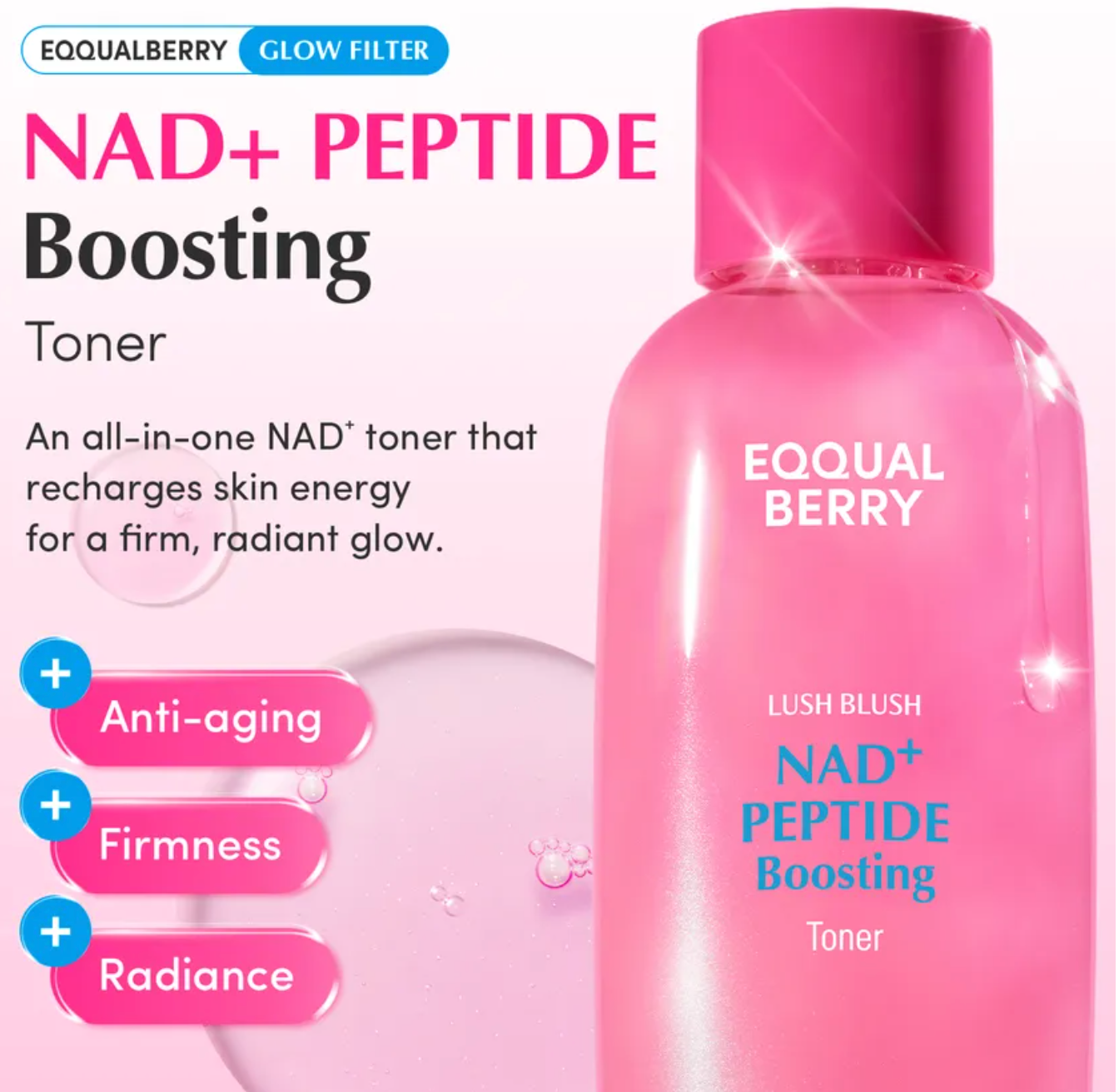 EQQUALBERRY - NAD+ Peptide Boosting Toner