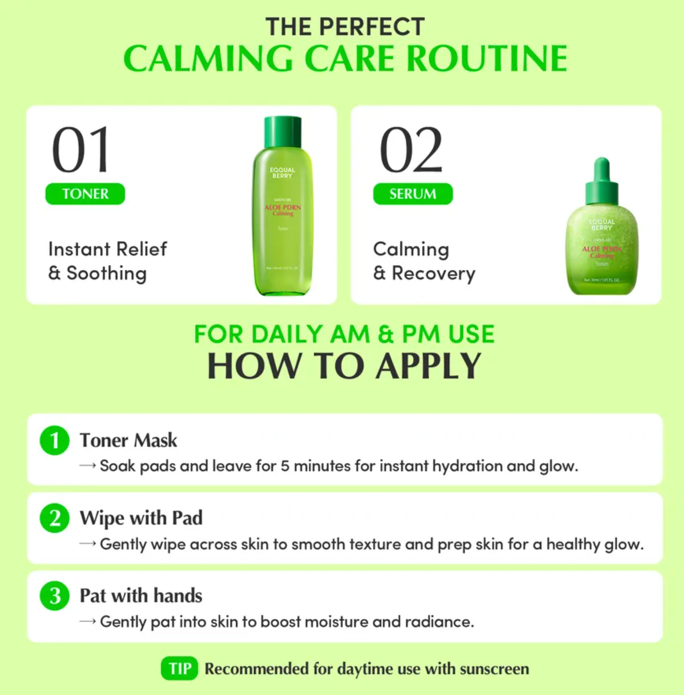 EQQUALBERRY - Aloe PDRN Calming Toner