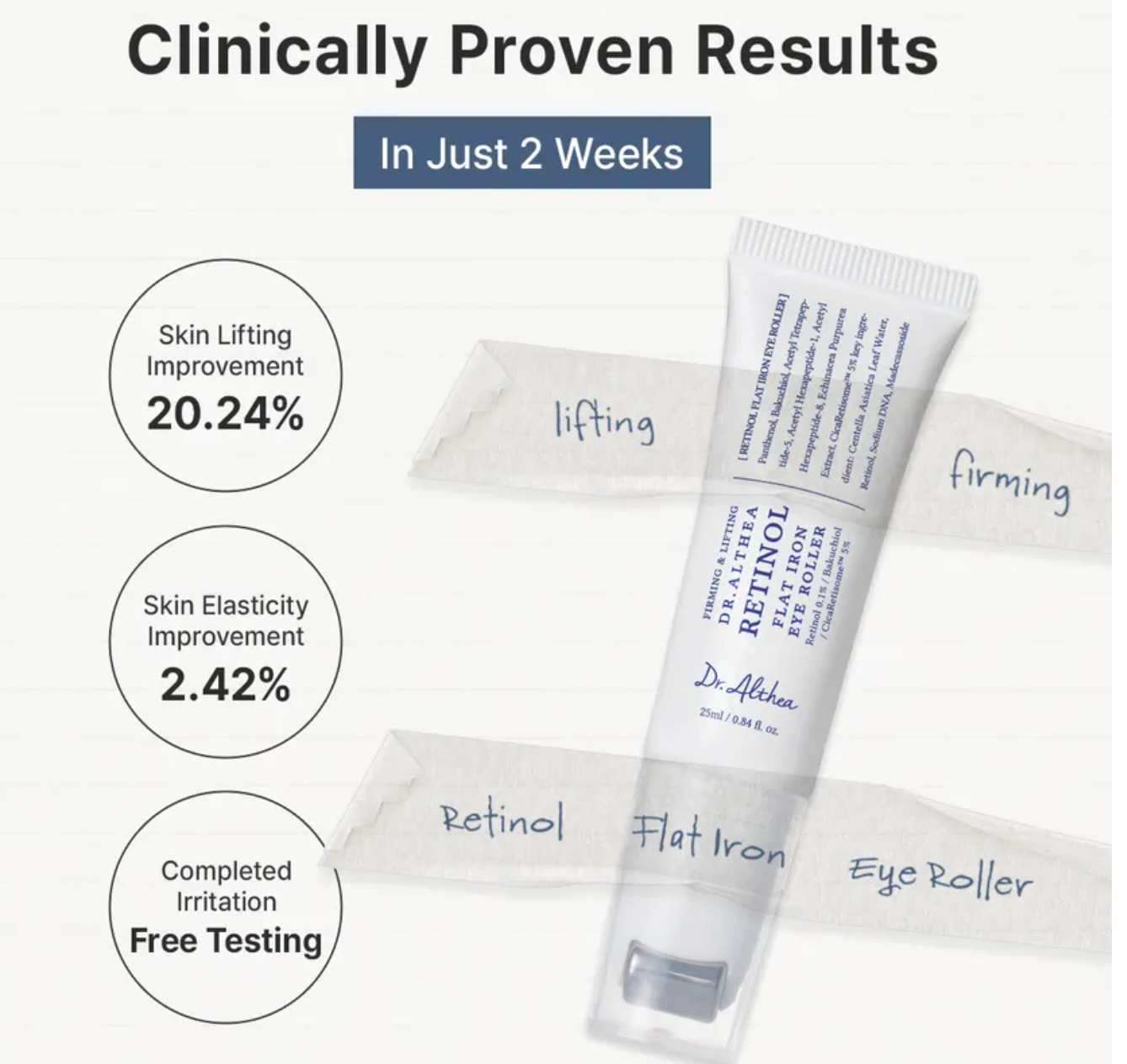 Dr althea - Retinol Flat Iron Eye Roller 25ml (coming soon)