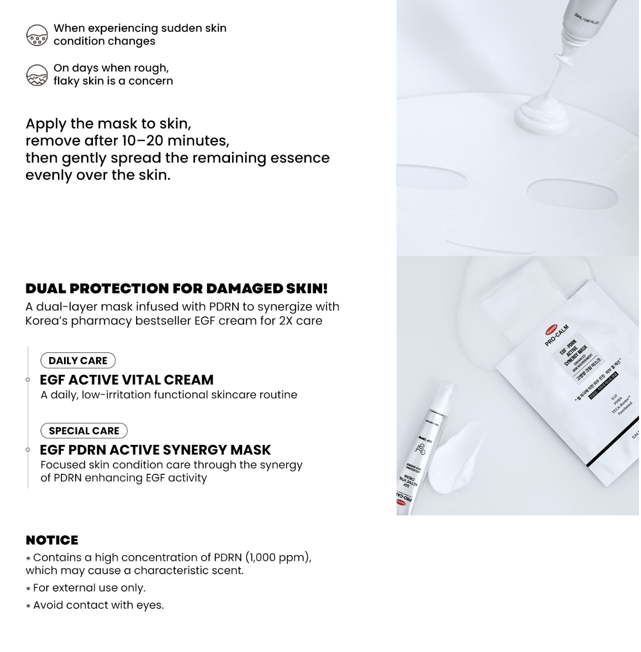 Hanmi - Pro Calm - EGF + PDRN Active Synergy Mask 1ea