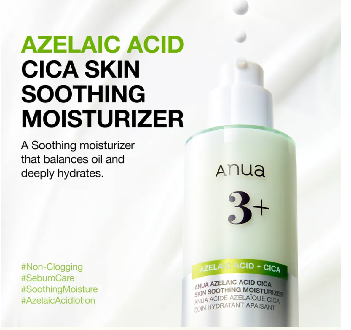Anua - Azelaic Acid Cica Skin Soothing Moisturiser