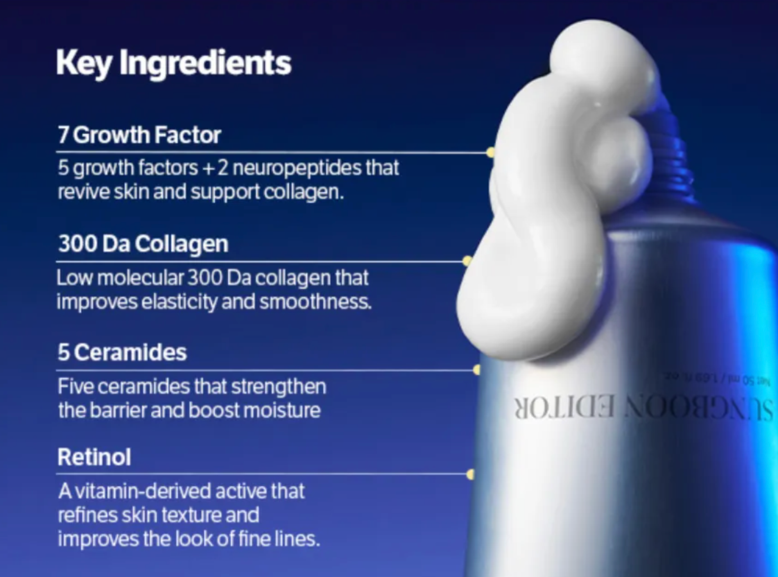 SUNGBOON EDITOR - Deep Collagen 7GF Ceramide Advanced Barrier Night Cream