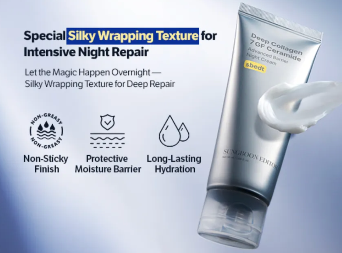 SUNGBOON EDITOR - Deep Collagen 7GF Ceramide Advanced Barrier Night Cream