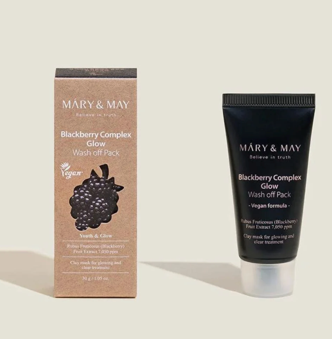 Mary & May - Blackberry Complex Glow Wash Off Pack - 30g