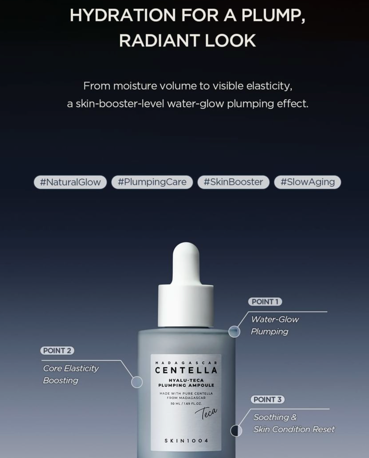 SKIN1004 - Madagascar Centella Hyalu-Teca Plumping Ampoule
