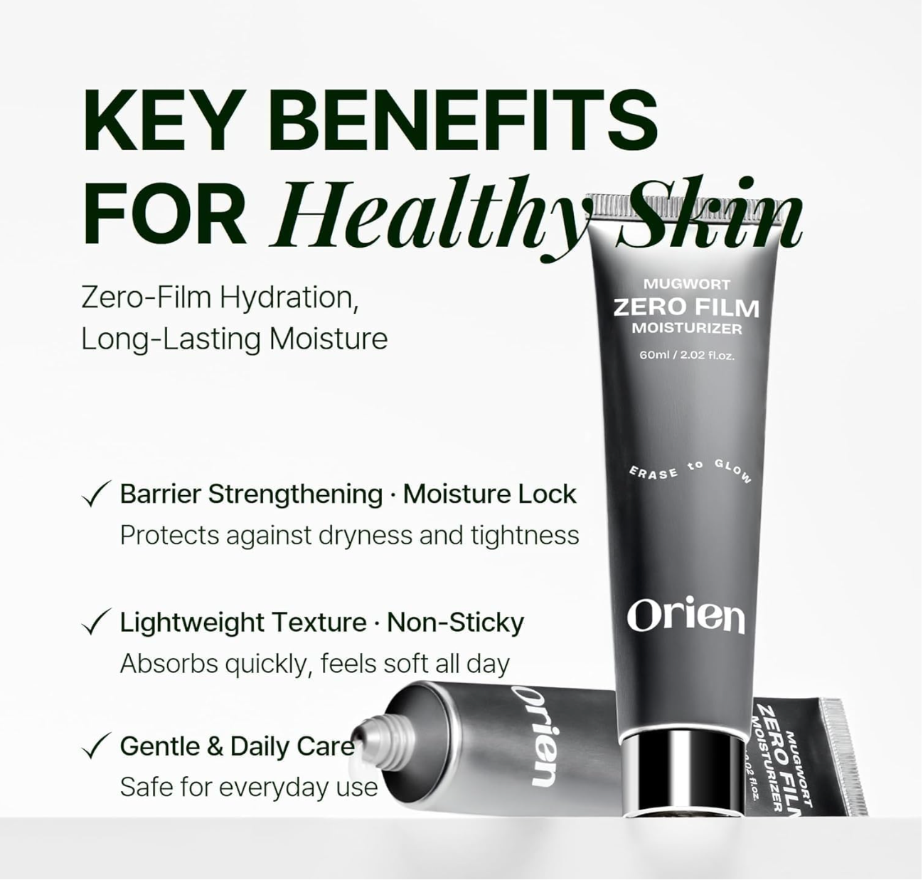 Orien - Mugwort Zero Film Moisturiser 60ml