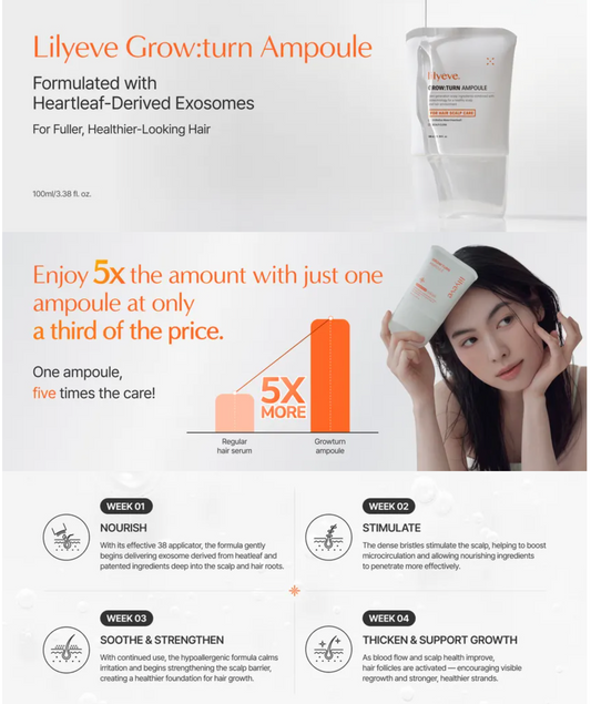 Lilyeve - Grow:Turn Exosome Brush Ampoule Mini 30ml