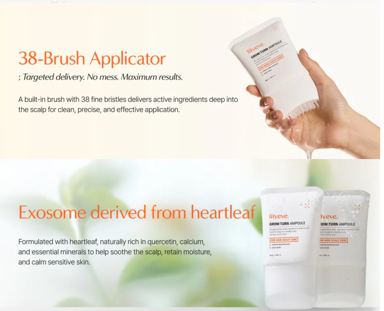 Lilyeve - Grow:Turn Exosome Brush Ampoule Mini 30ml