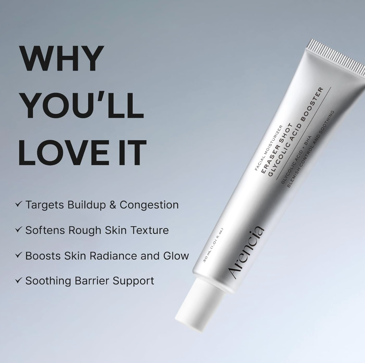 Arencia Eraser Shot Serum Glycolic Acid Booster