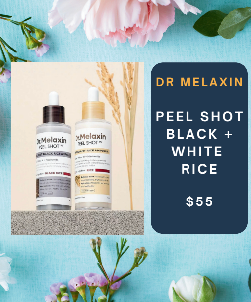 Dr melaxin - peel shot black + white  rice Mother's day Special