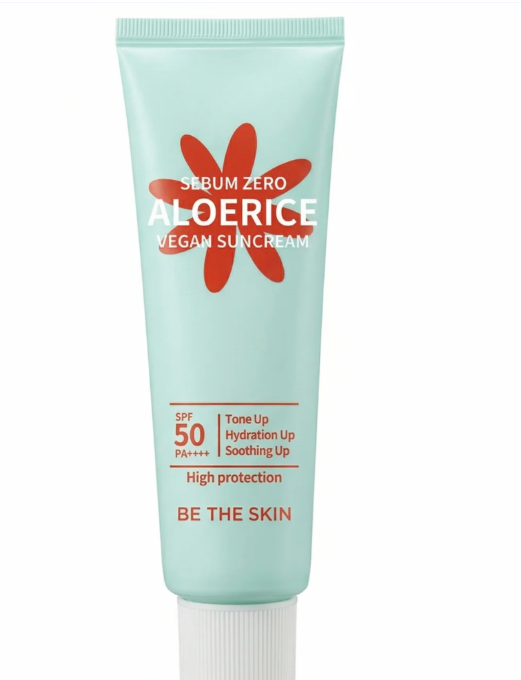 Be The Skin - Sebum Zero Aloerice Vegan Suncream 50ml
