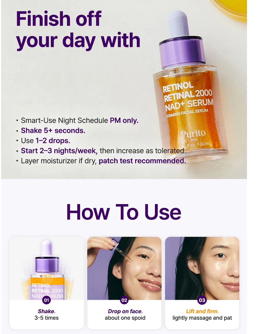 Purito Seoul - Retinol Retinal 2000 NAD+ serum
