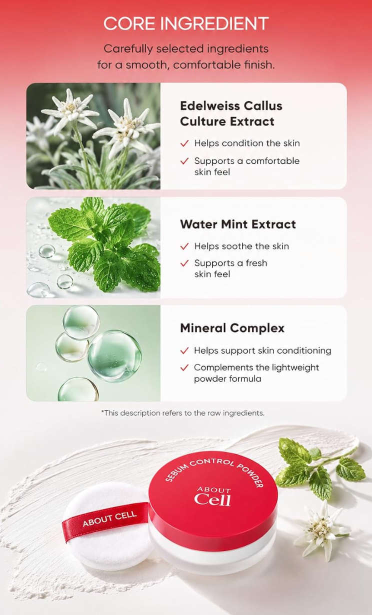 Aboutcell - Sebum Control Powder 6g (open box)