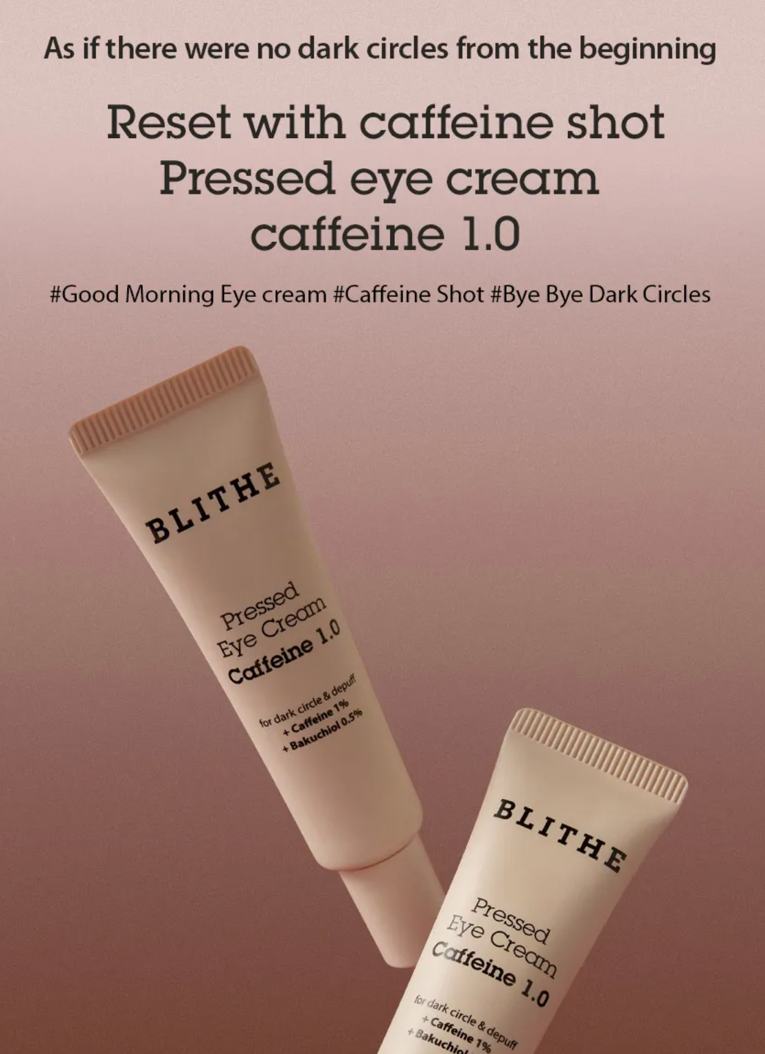 BLITHE - Pressed Eye Cream Caffeine 1.0 20ml