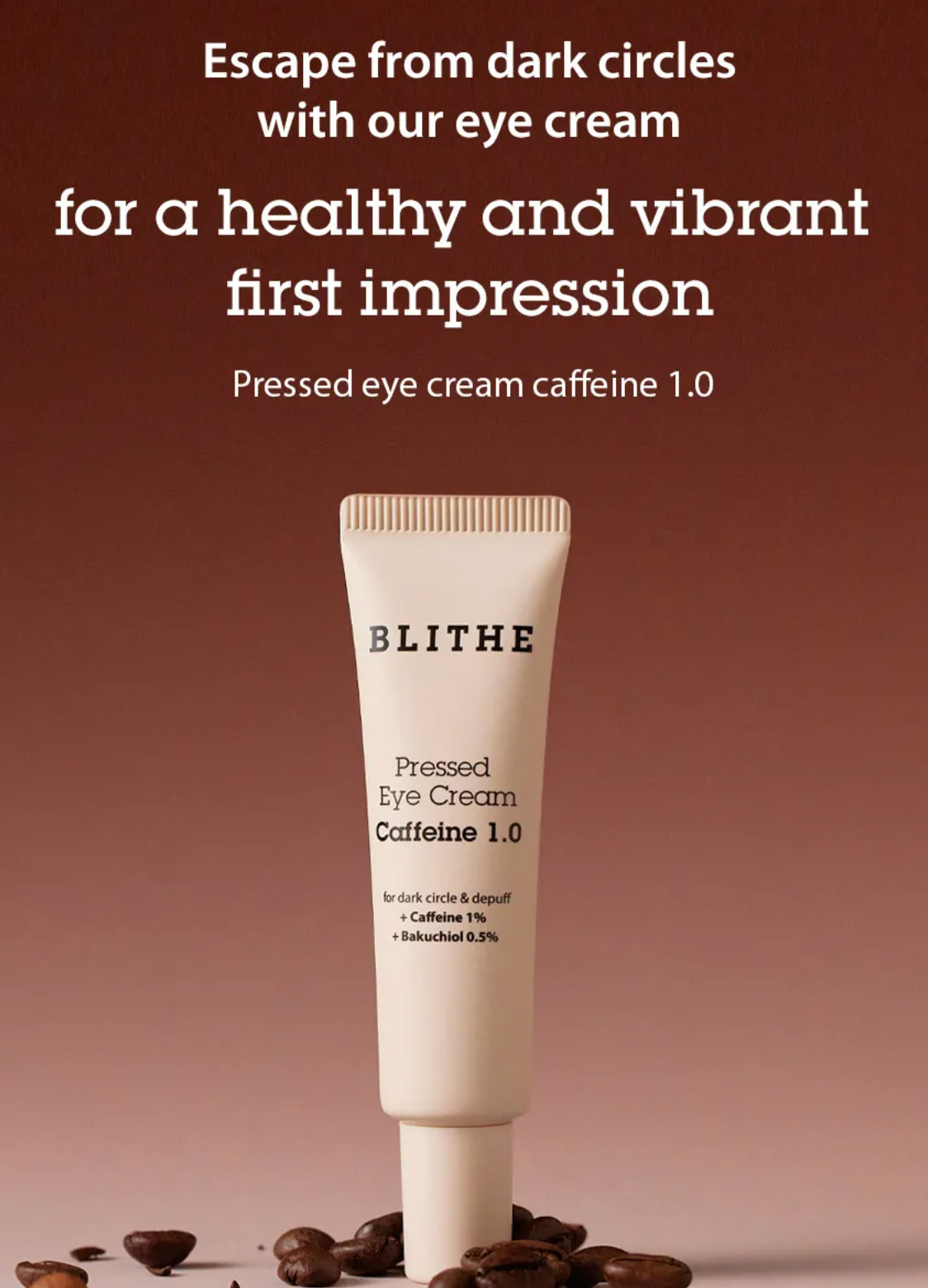 BLITHE - Pressed Eye Cream Caffeine 1.0 20ml