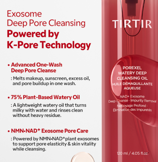 TirTir - Porexel Watery Deep Cleaning Oil 120ml