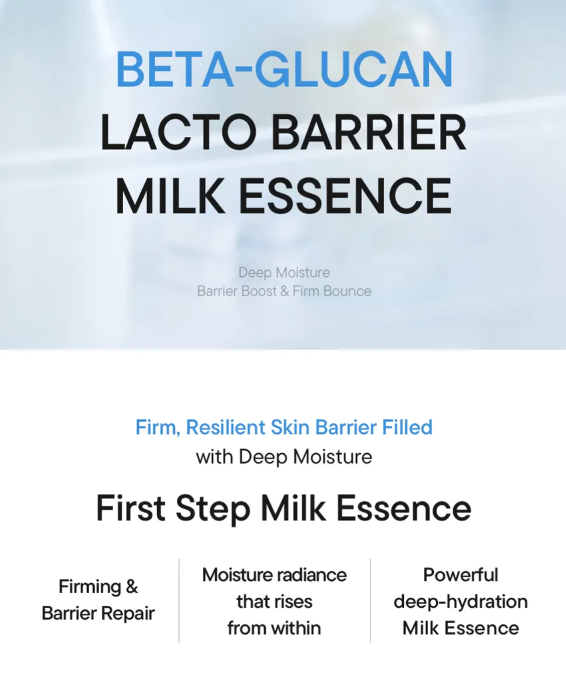 iUNIK - Beta-Glucan Lacto Barrier Milk Essence