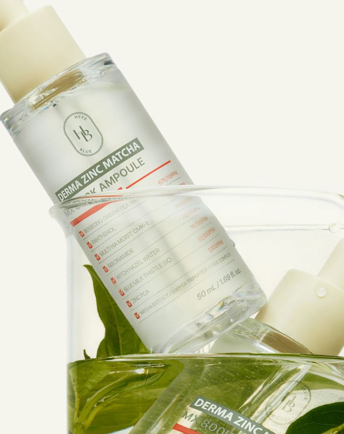 Heveblue - Derma Zinc Matcha Mx 800K Ampoule 50ml