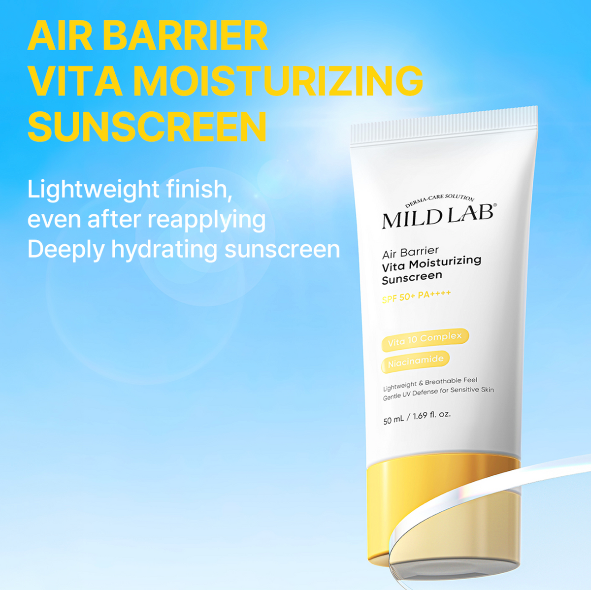 Mildlab - Air Barrier Vita Moisturising Sunscreen 50ml