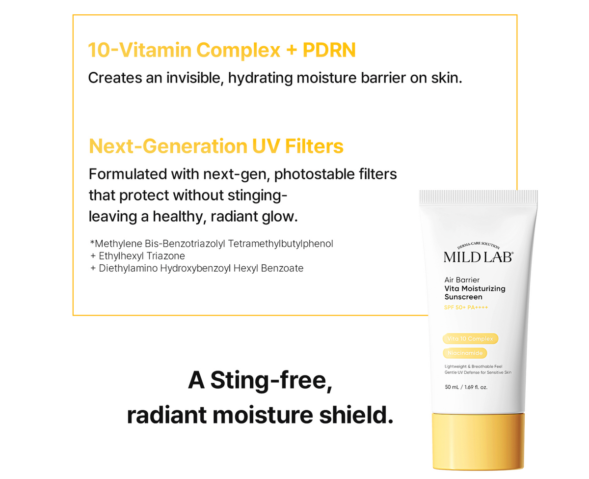 Mildlab - Air Barrier Vita Moisturising Sunscreen 50ml