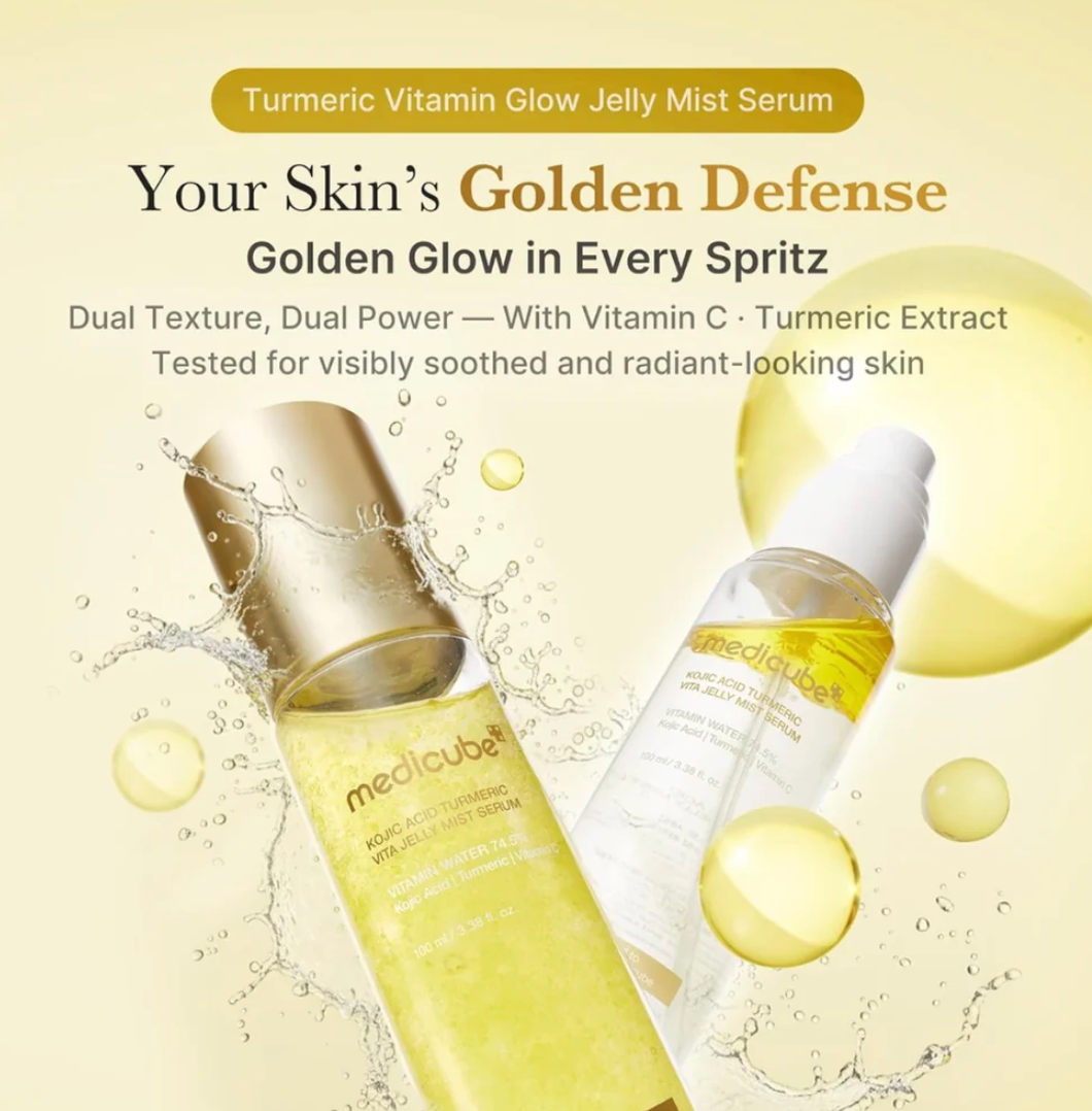 Medicube - Kojic acid turmeric vita jelly mist serum
