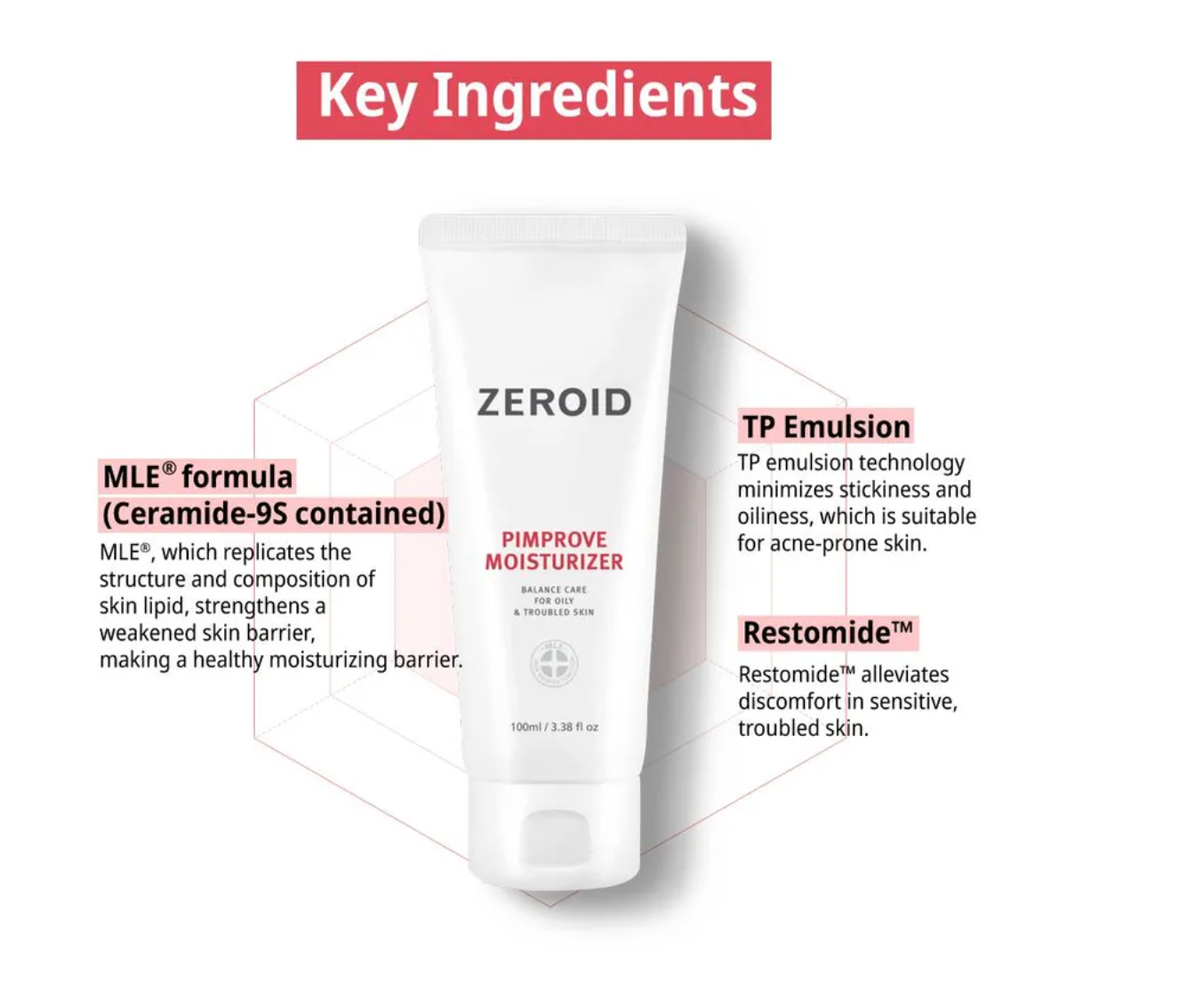 Zeroid -Pimprove Moisturiser 100ml